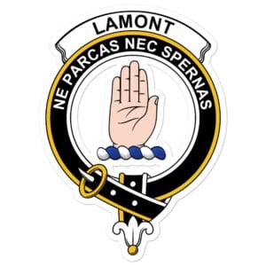 Lamont Clan Crest Vinyl Sticker