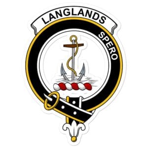 Langlands Clan Crest Vinyl Sticker