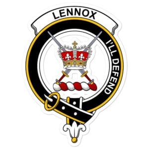 Lennox (Lennox Kincaid) Clan Crest Vinyl Sticker