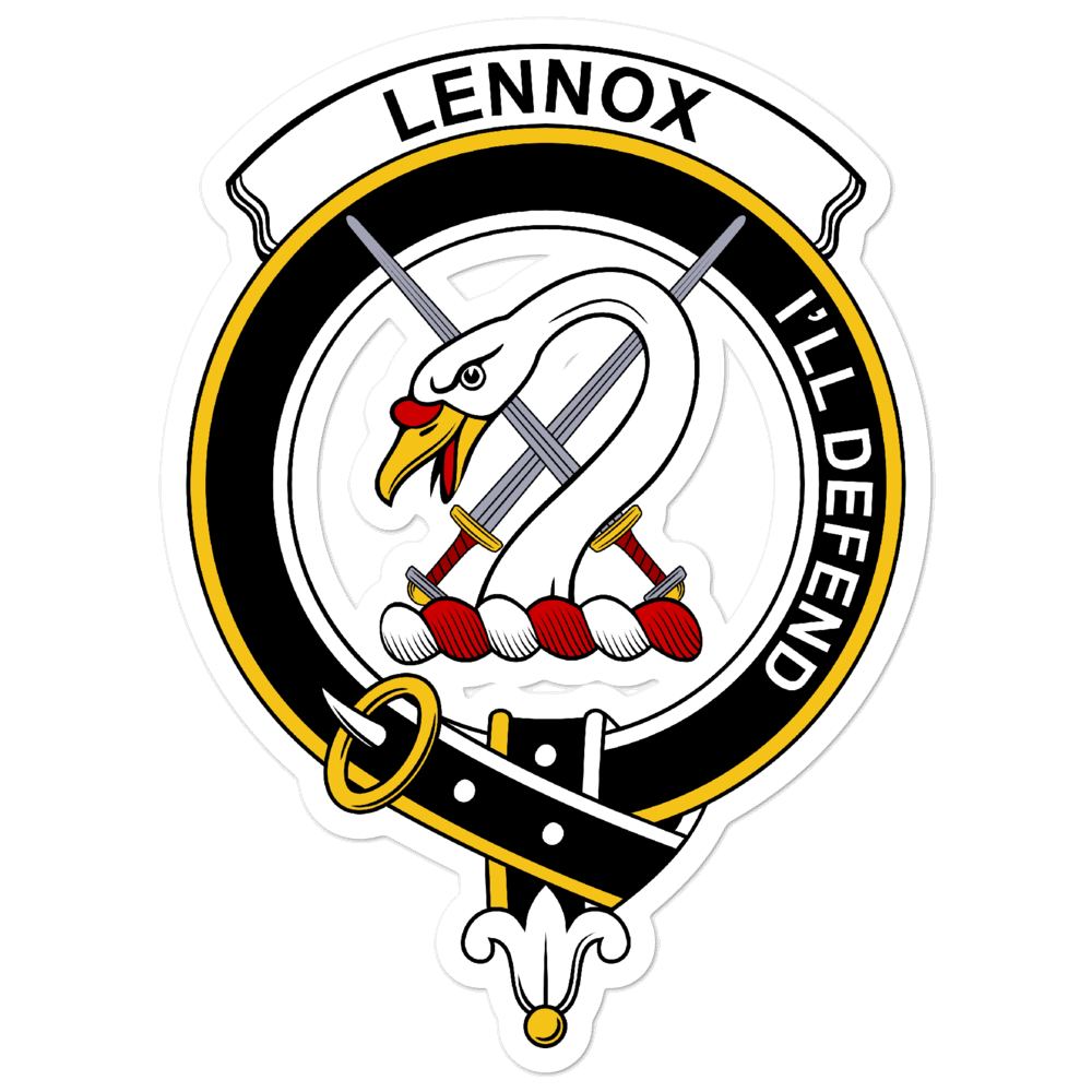 Lennox Clan Crest Vinyl Sticker