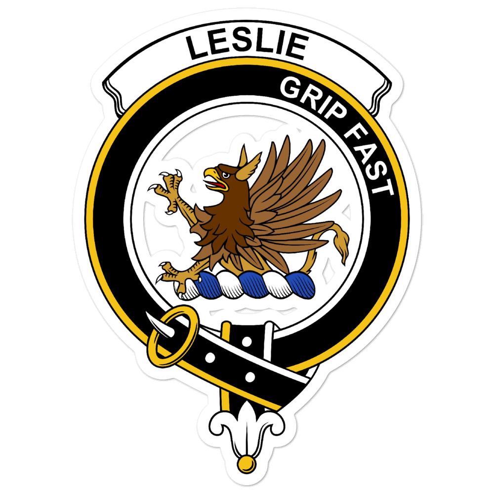 Lesley Clan Crest Vinyl Sticker