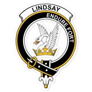 Lindsay Clan Crest Vinyl Sticker