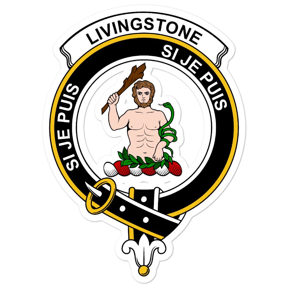 Livingstone Clan Crest Vinyl Sticker