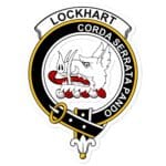 Lockhart Clan Crest Vinyl Sticker