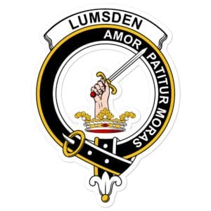 Lumsden Clan Crest Vinyl Sticker
