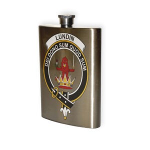Lundin Clan Crest Flask.