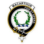 MacArthur (or Arthur) Clan Crest Vinyl Sticker