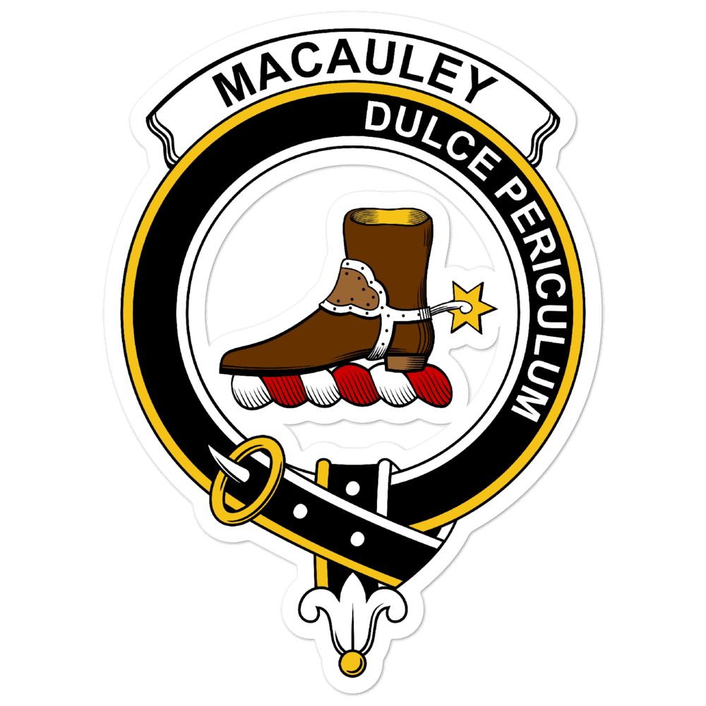 MacAuley Clan Crest Vinyl Sticker