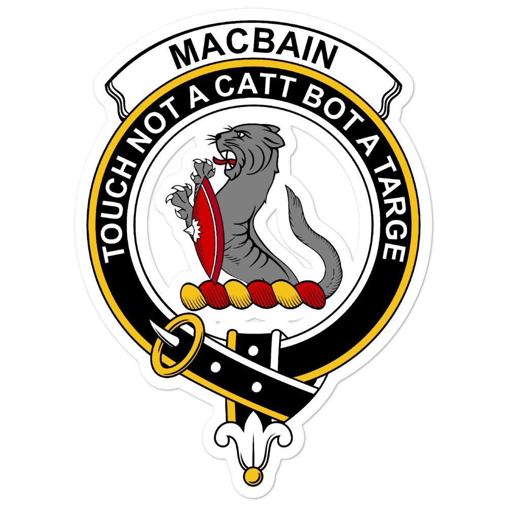 MacBain Clan Crest Vinyl Sticker