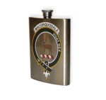 MacCorquodale Clan Crest Flask.