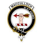 MacCulloch (McCulloch) Clan Crest Vinyl Sticker