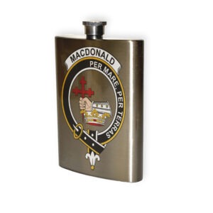 MacDonald (Clan Donald) Clan Crest Flask.