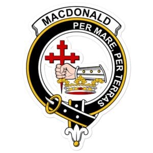 MacDonald (Clan Donald) Clan Crest Vinyl Sticker