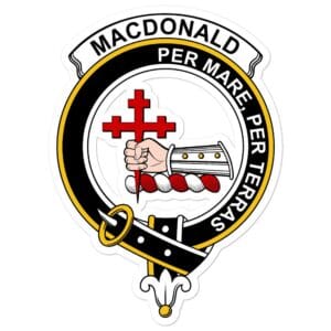 MacDonald (of Sleat) Clan Crest Vinyl Sticker