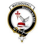MacDougall Clan Crest Vinyl Sticker