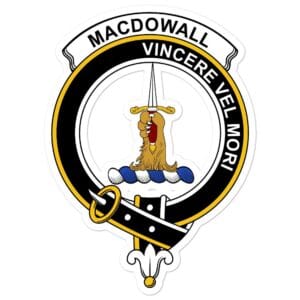 MacDowall (of Garthland) Clan Crest Vinyl Sticker
