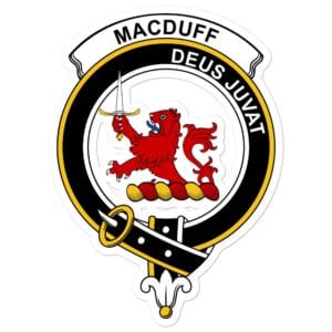 MacDuff Clan Crest Vinyl Sticker