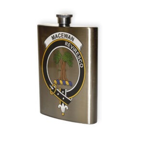 MacEwen Clan Crest Flask.