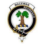 MacEwen Clan Crest Vinyl Sticker
