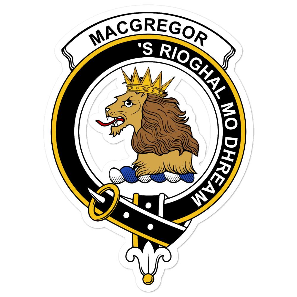 MacGregor Clan Crest Vinyl Sticker
