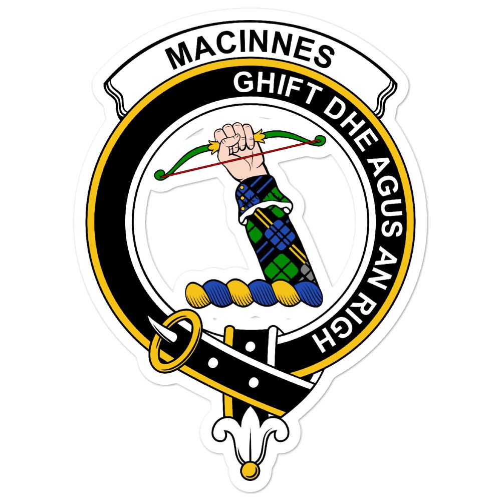 MacInnes Clan Crest Vinyl Sticker