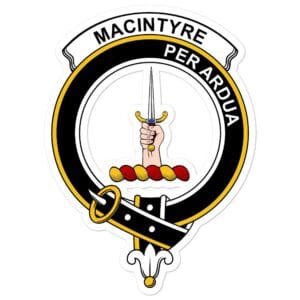 MacIntyre Clan Crest Vinyl Sticker