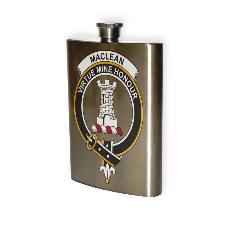 MacLean Clan Crest Flask. - Allcrests & Celtic Creations