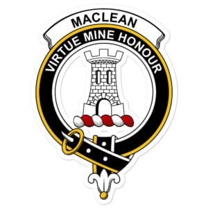 MacLean Clan Crest Vinyl Sticker