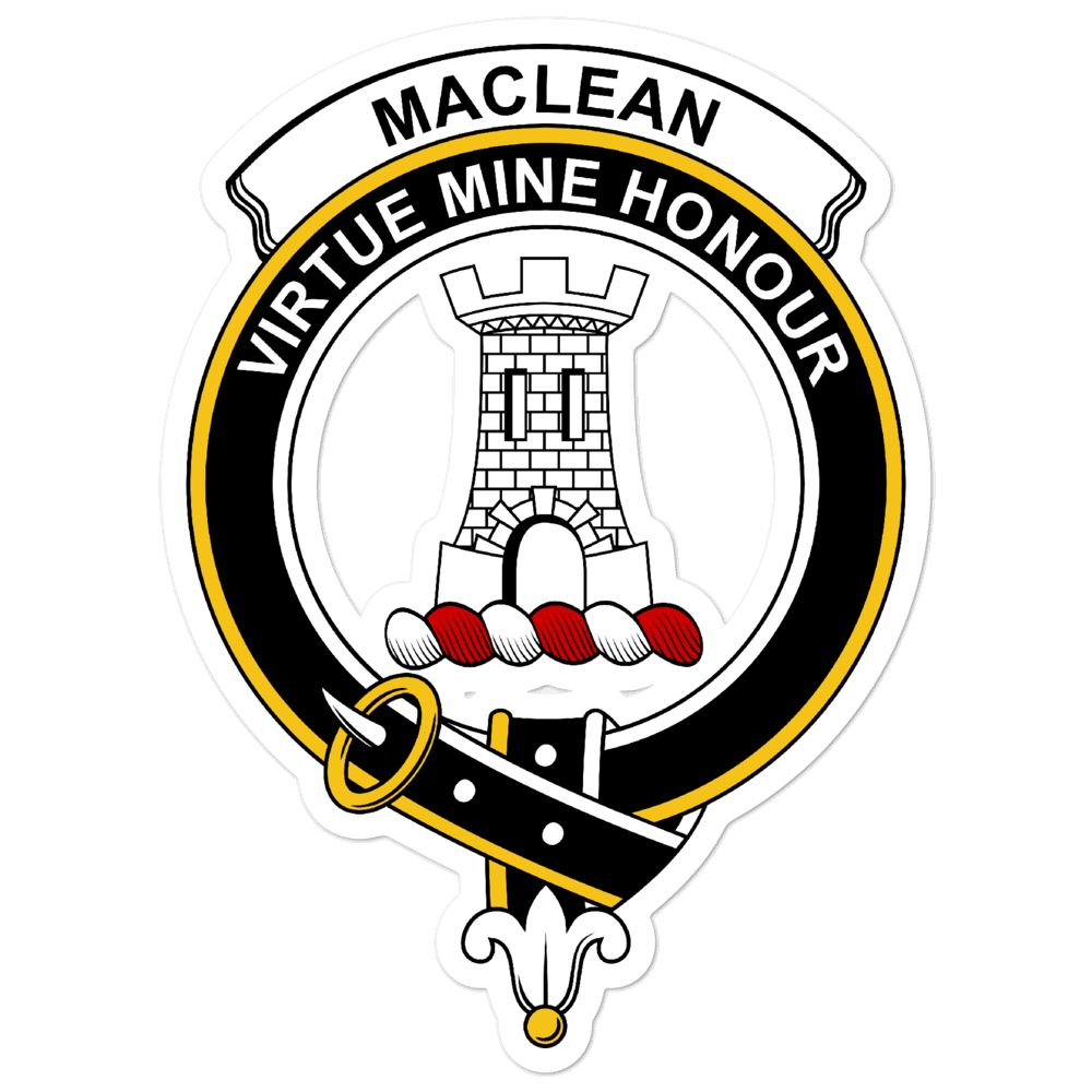 MacLean Clan Crest Vinyl Sticker