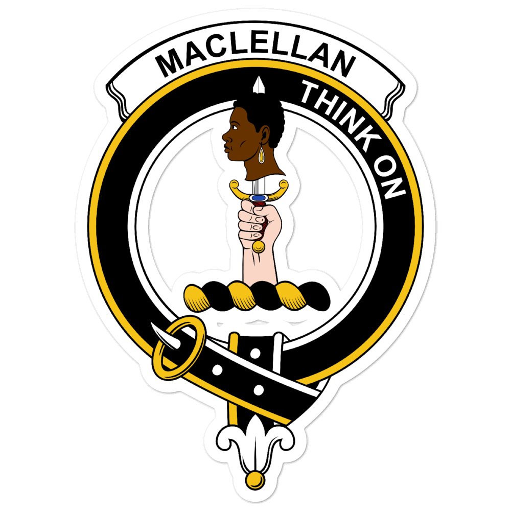 MacLellan Clan Crest Vinyl Sticker