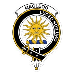 MacLeod (of Lewis) Clan Crest Vinyl Sticker