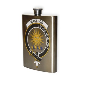 MacLeod Clan Crest Flask.