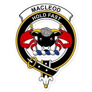 MacLeod Clan Crest Vinyl Sticker