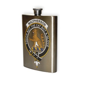 MacPherson Clan Crest Flask.