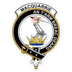 MacQuarrie Clan Crest Vinyl Sticker