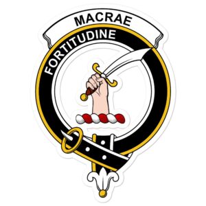 MacRae Clan Crest Vinyl Sticker