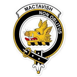 MacTavish Clan Crest Vinyl Sticker