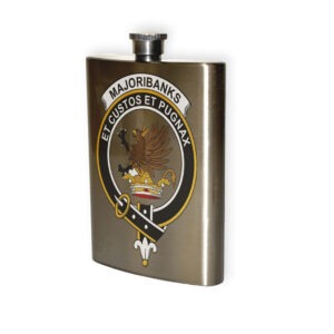 Majoribanks Clan Crest Flask.