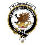 Majoribanks Clan Crest Vinyl Sticker