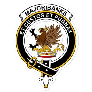 Majoribanks Clan Crest Vinyl Sticker