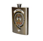 Maxton Clan Crest Flask.