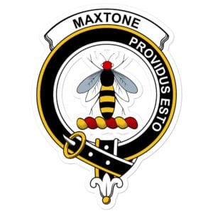 Maxton Clan Crest Vinyl Sticker