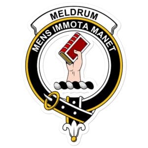 Meldrum Clan Crest Vinyl Sticker