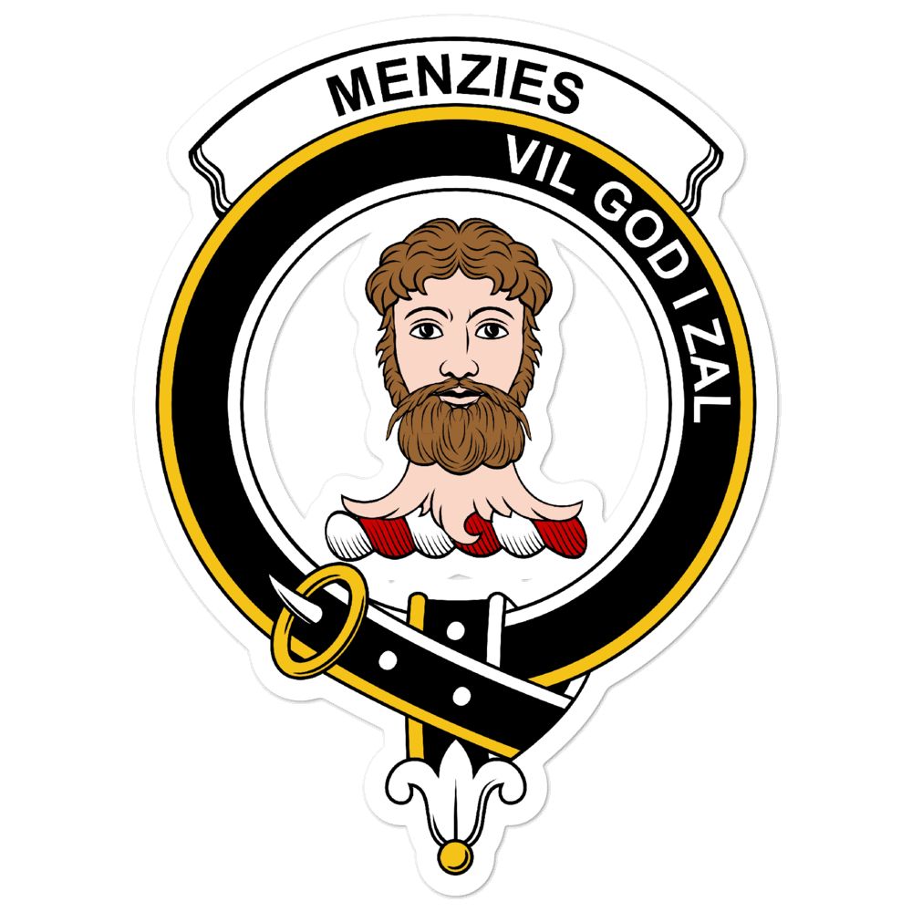 Menzies Clan Crest Vinyl Sticker