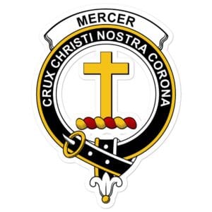 Mercer Clan Crest Vinyl Sticker