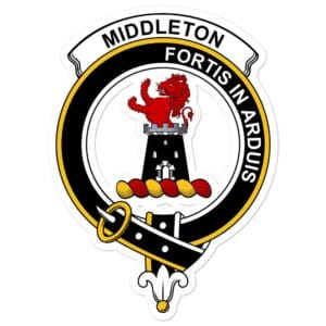 Middleton Clan Crest Vinyl Sticker