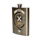 Moffat Clan Crest Flask.
