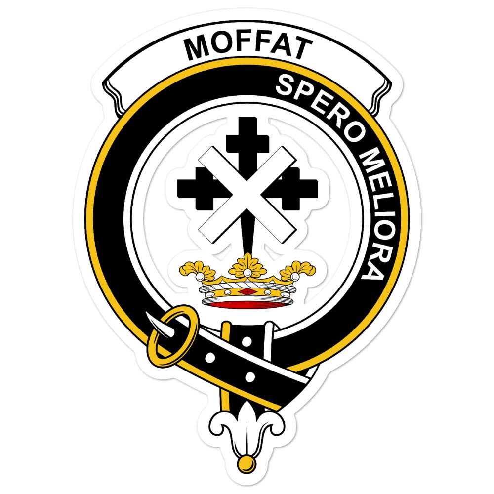 Moffat Clan Crest Vinyl Sticker
