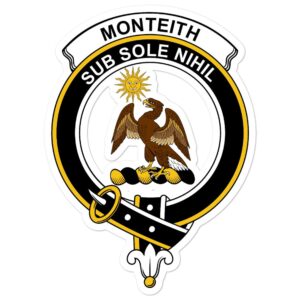 Monteith Clan Crest Vinyl Sticker
