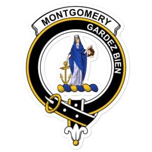 Montgomery Clan Crest Vinyl Sticker